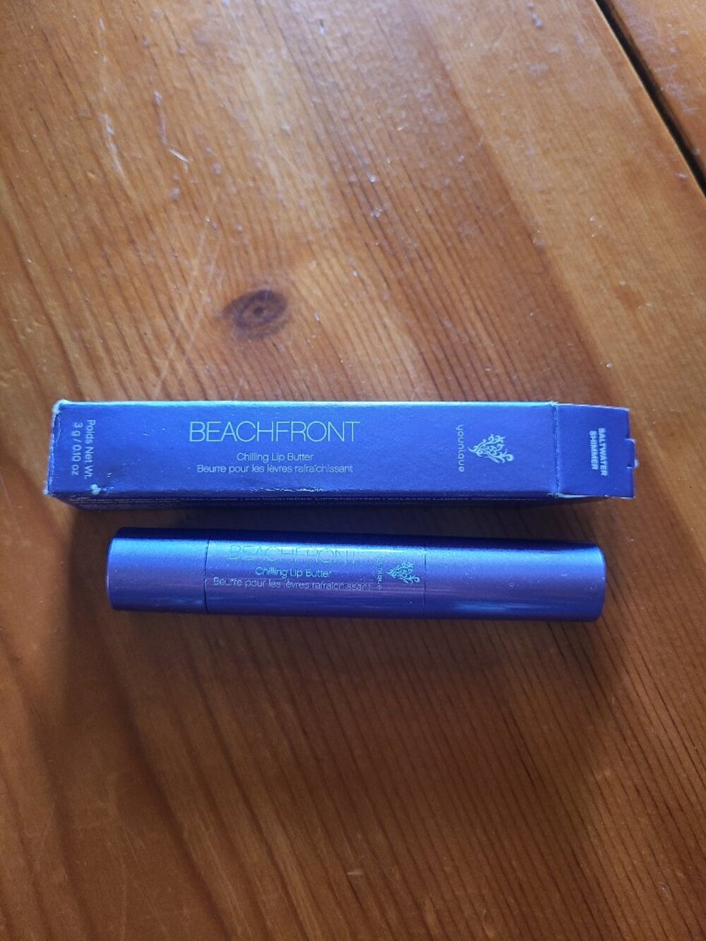 Younique Beachfront Chilling Lip Butter, Saltwater Shimmer NEW in Box